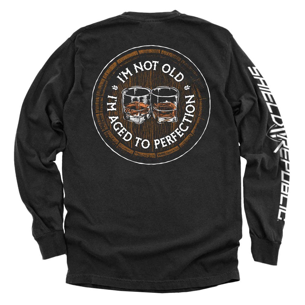 Shield Republic - I'm Not Old I'm Aged to Perfection (Bourbon Barrel) Men's Hoodie