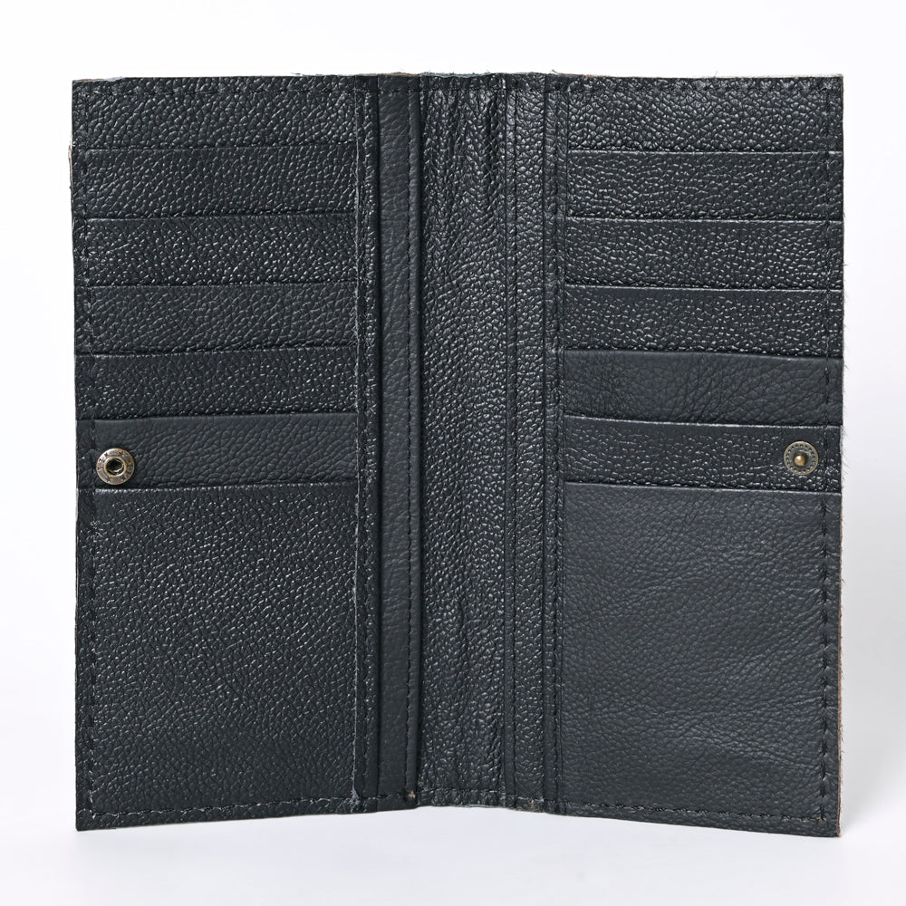 OHLAY KBG266 Coin Purse Hand Tooled Hair-On Genuine Leather women bag western handbag purse