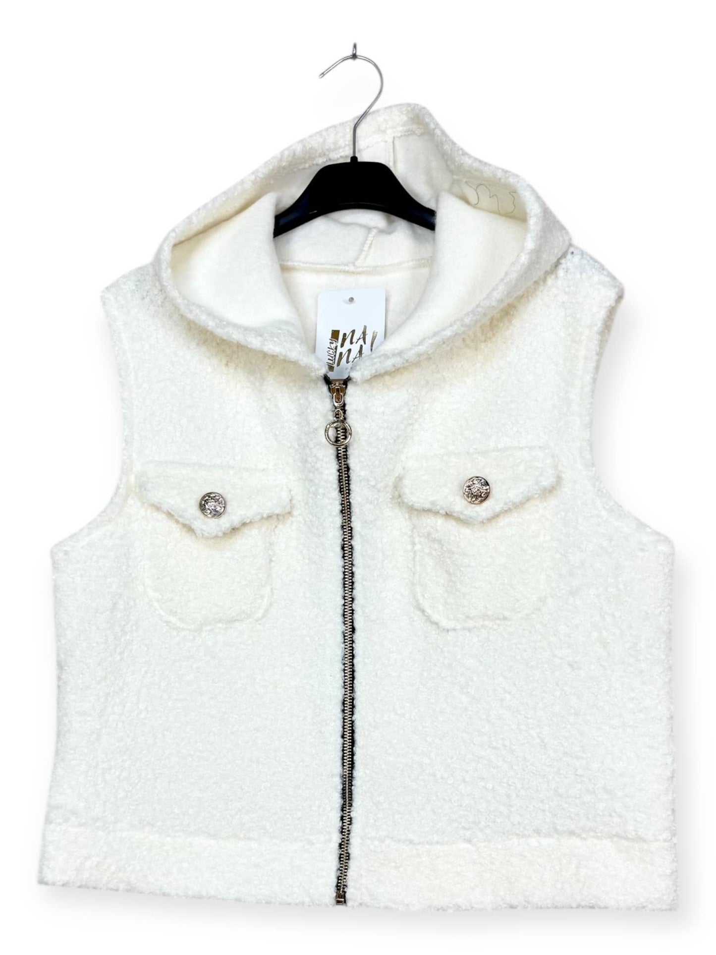 Vest Hoodie with Zipper
