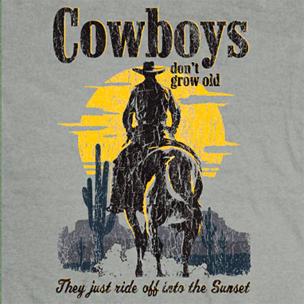 Sunset Cowboy  "Cowboys don't grow old. They just ride off into the sunset.  Old Guys Rule