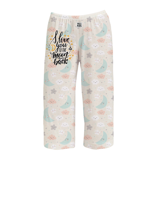 I Love You to the Moon and Back BRIEF INSANITY - Briefly Kids Lounge Pants
