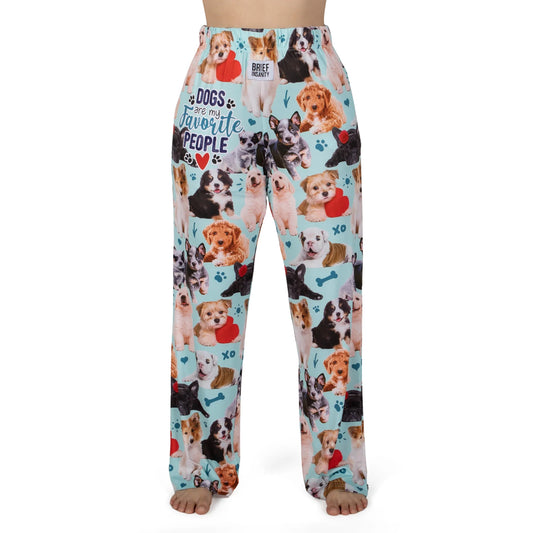 Dogs Are My Favorite People Lounge Pants Brief Insanity Pajama Pant