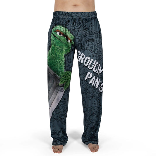 Sesame Street Grouchy Lounge Pants Brief Insanity Pajama Pant