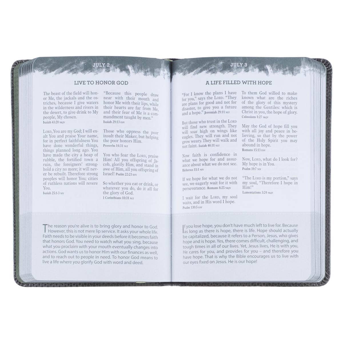 Pocket Bible Devotional for Guys Faux Leather