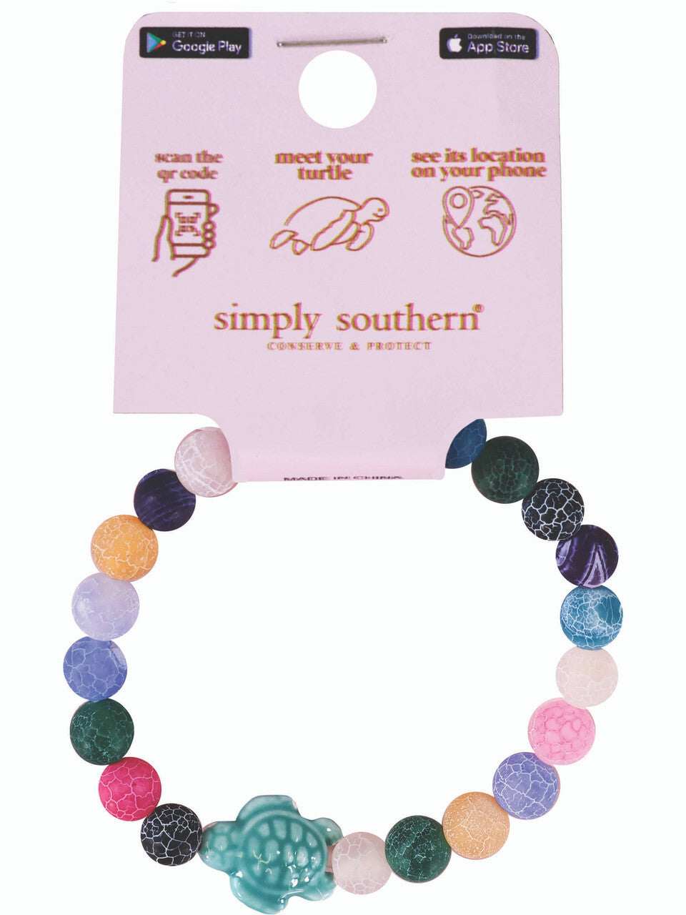 Turtle Tracking Bracelet by Simply Southern Collection TRACKBRAC-TRTL