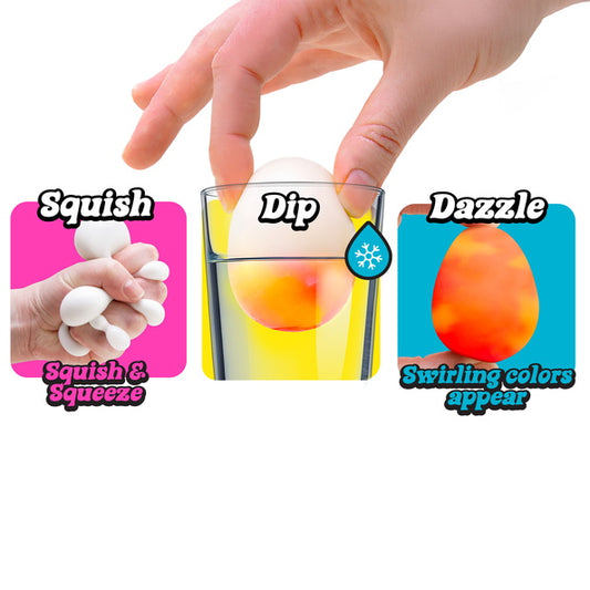 Dippin Dazzler Needoh - a color-changing, egg-shaped squishy sensory fidget toy from Schylling