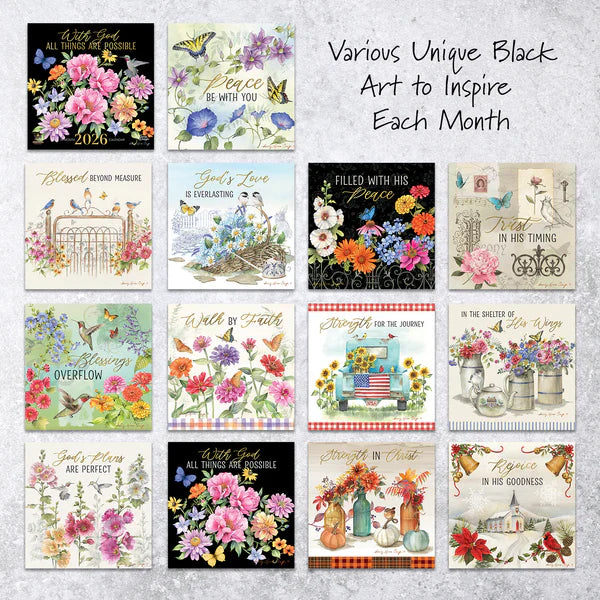 2026 With God all Things are Possible Wall Calendar | FashionMojos.com