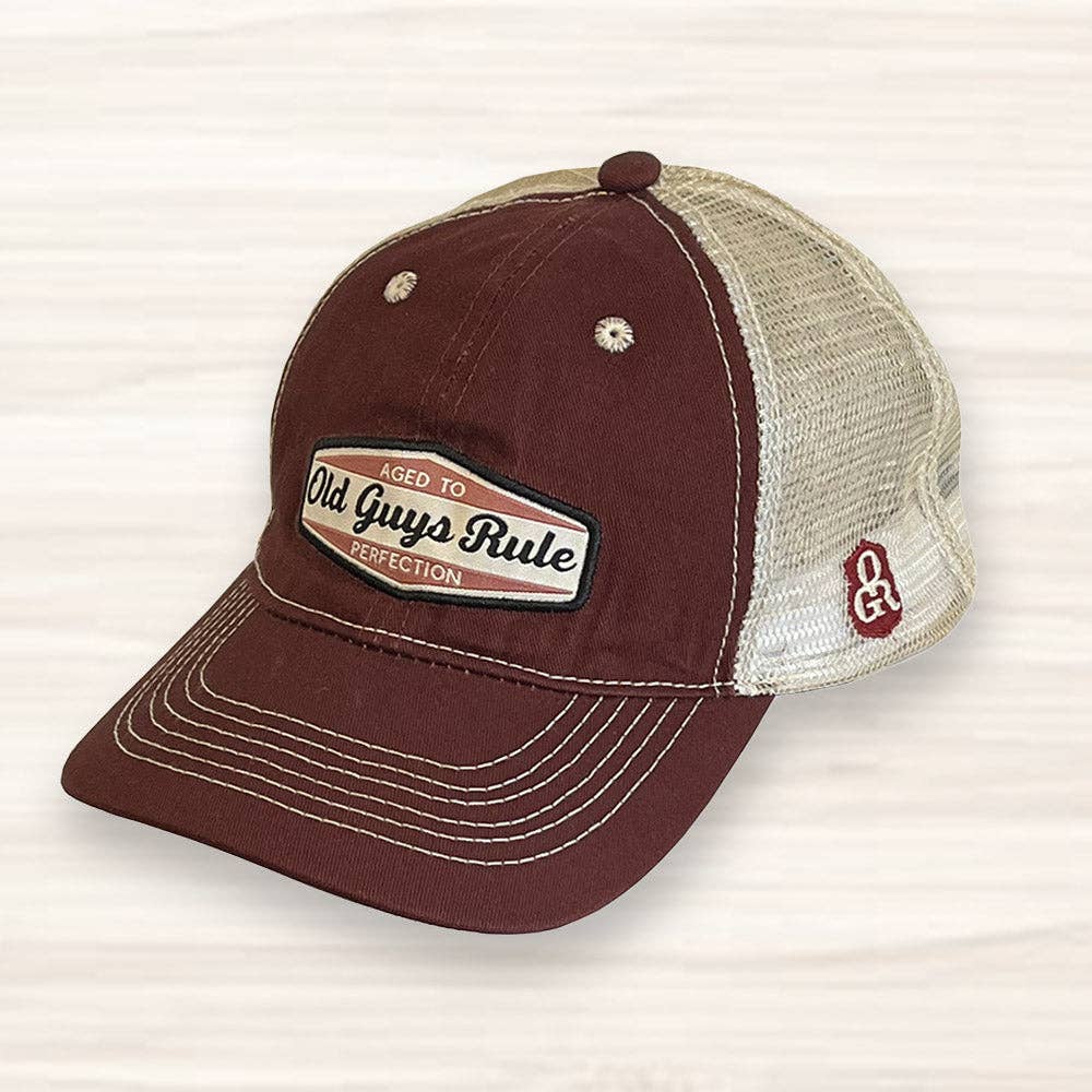 Aged to Perfection Trucker Hat Old Guys Rule
