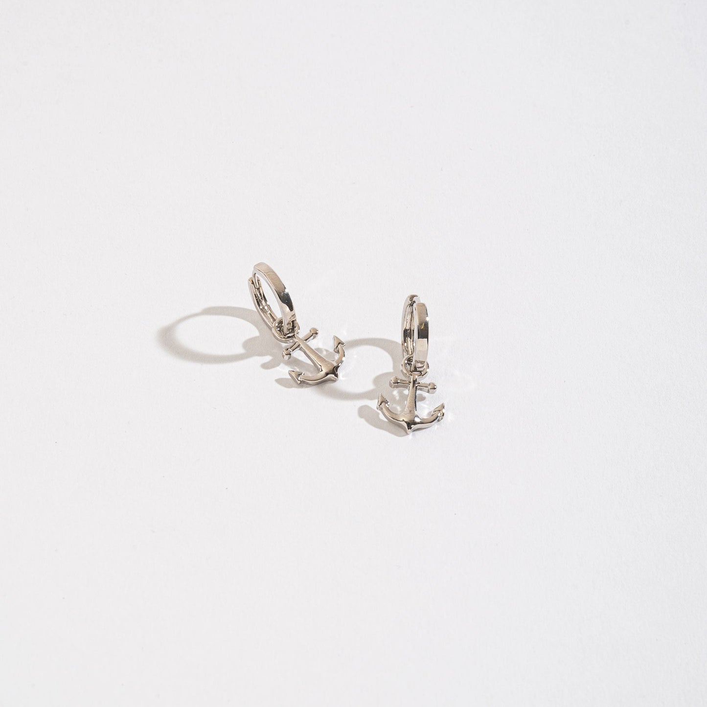 Nautical Themed Charm Hoop Earrings