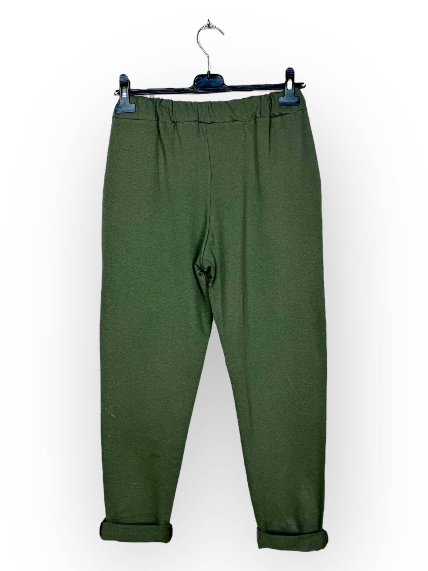 Cotton jogger pants with pockets Casual Made in Italy