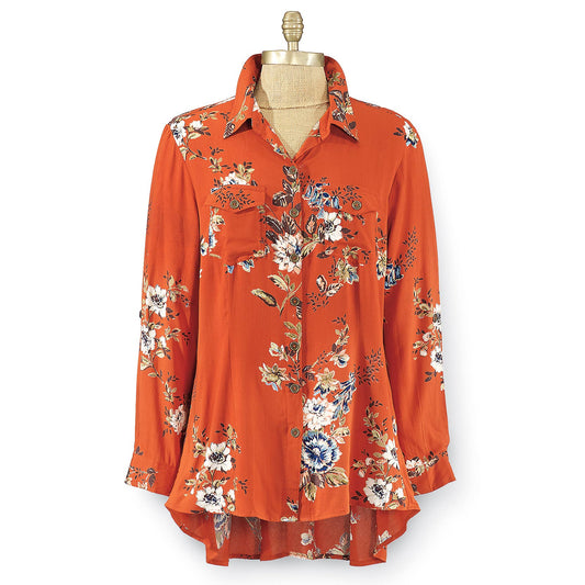 Clementine Floral Shirt