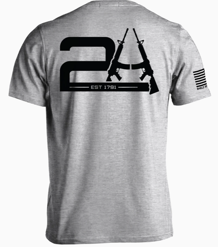 2A Est 1791 Men's Short Sleeve Shield Republic T-Shirt