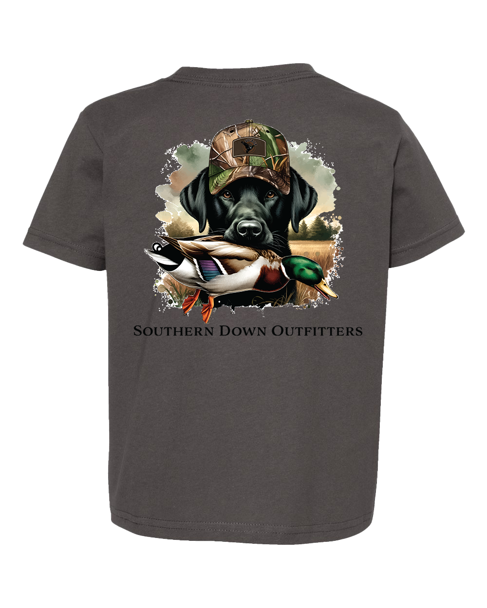 Duck Hat Dog Toddler Southern Down Outfitters Short SleeveTee