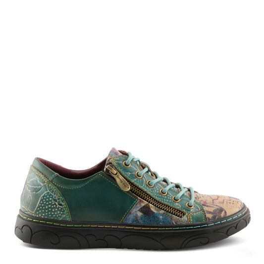 Danli-Bloom French inspired zippered sneaker by L`Artiste