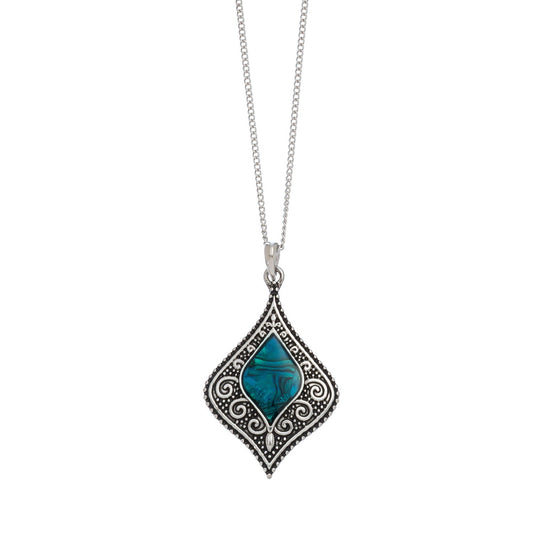 Abalone Dainty Pendant Necklace