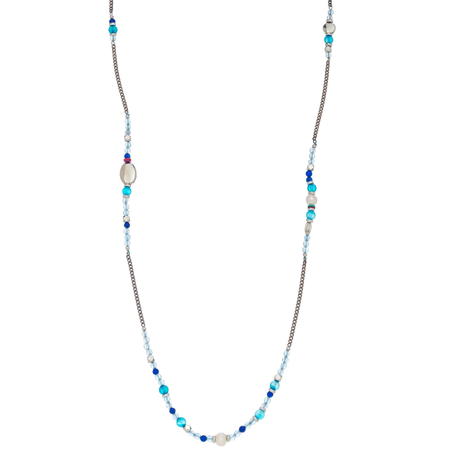 Beaded Multi-Row 38" Necklace