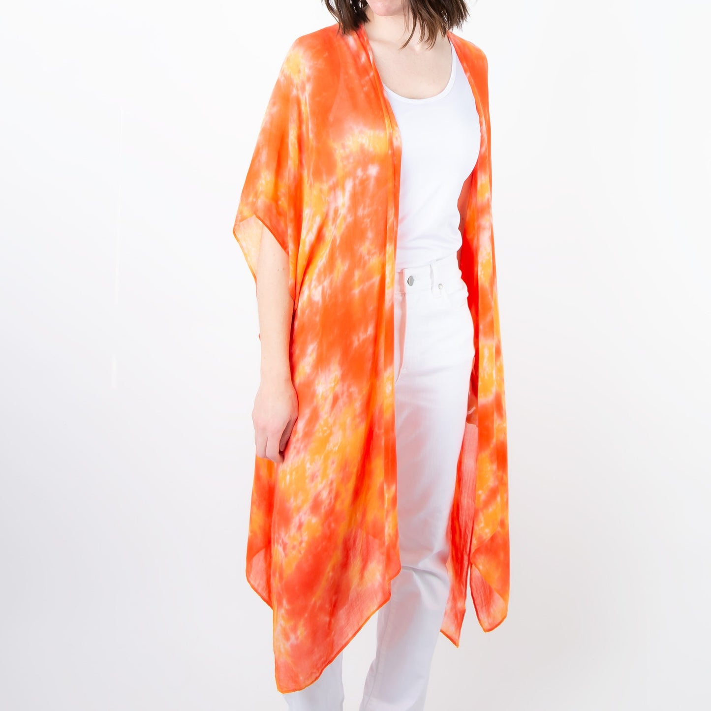 Kylah One Size Lightweight Ruana Swimsuit Cover Up