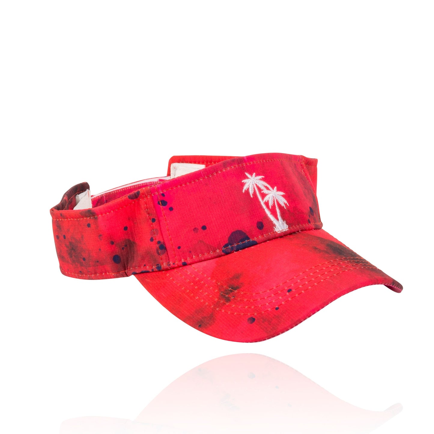 Taryn Tie Dye Sun Visor with Embroidered Beach Icon