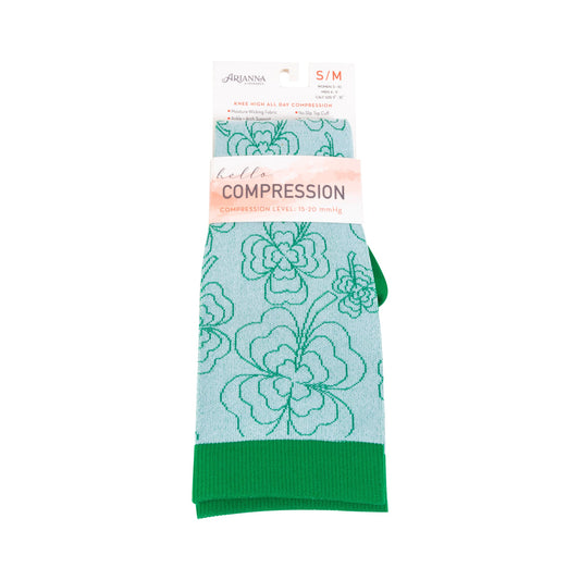 St. Patrick's Day Knee High 15-20mmHg Compression Socks