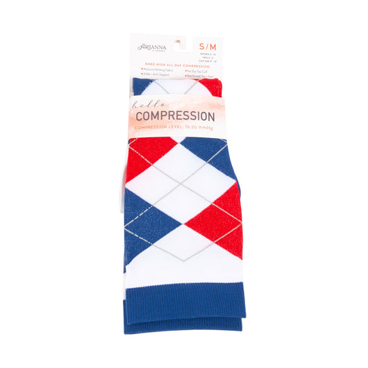 4th of July Knee High 15-20mmHg Compression Socks