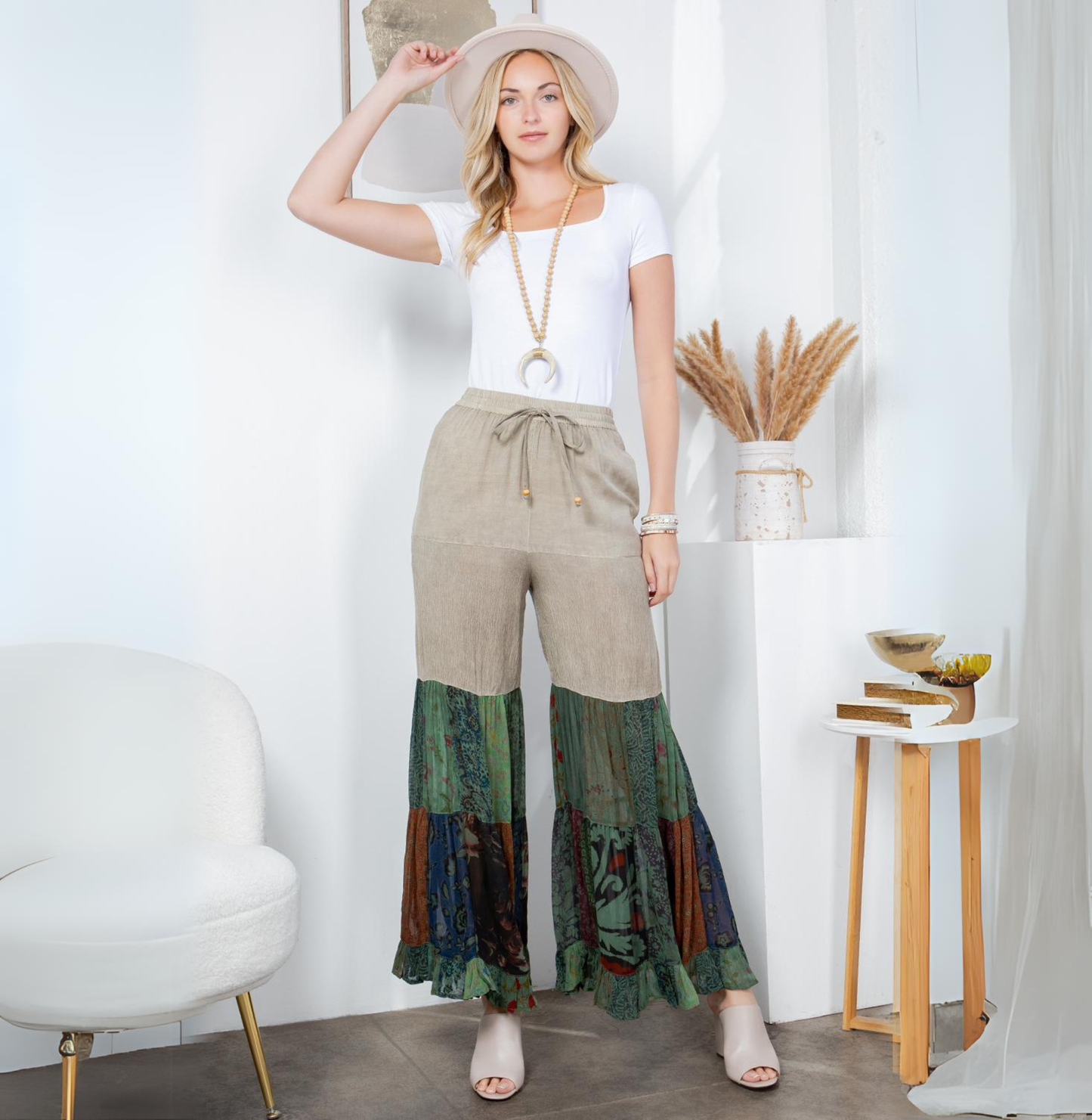 60's Bohemian Bell Bottom Pants