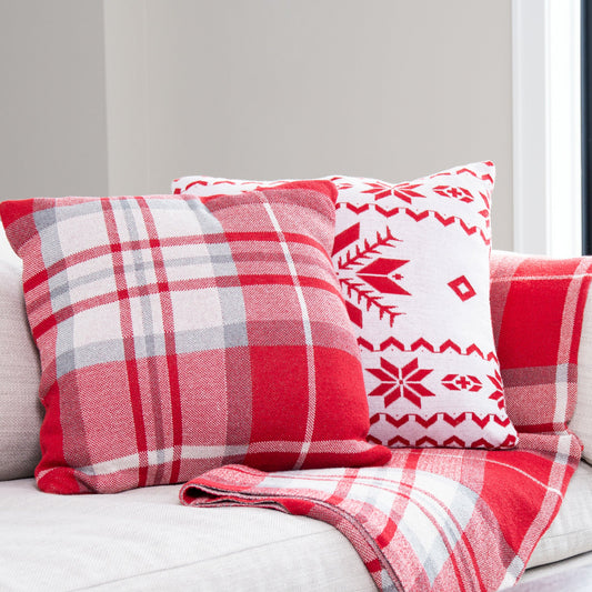 Alith 18x18" Recycled Cotton Decorative Holiday Pillow