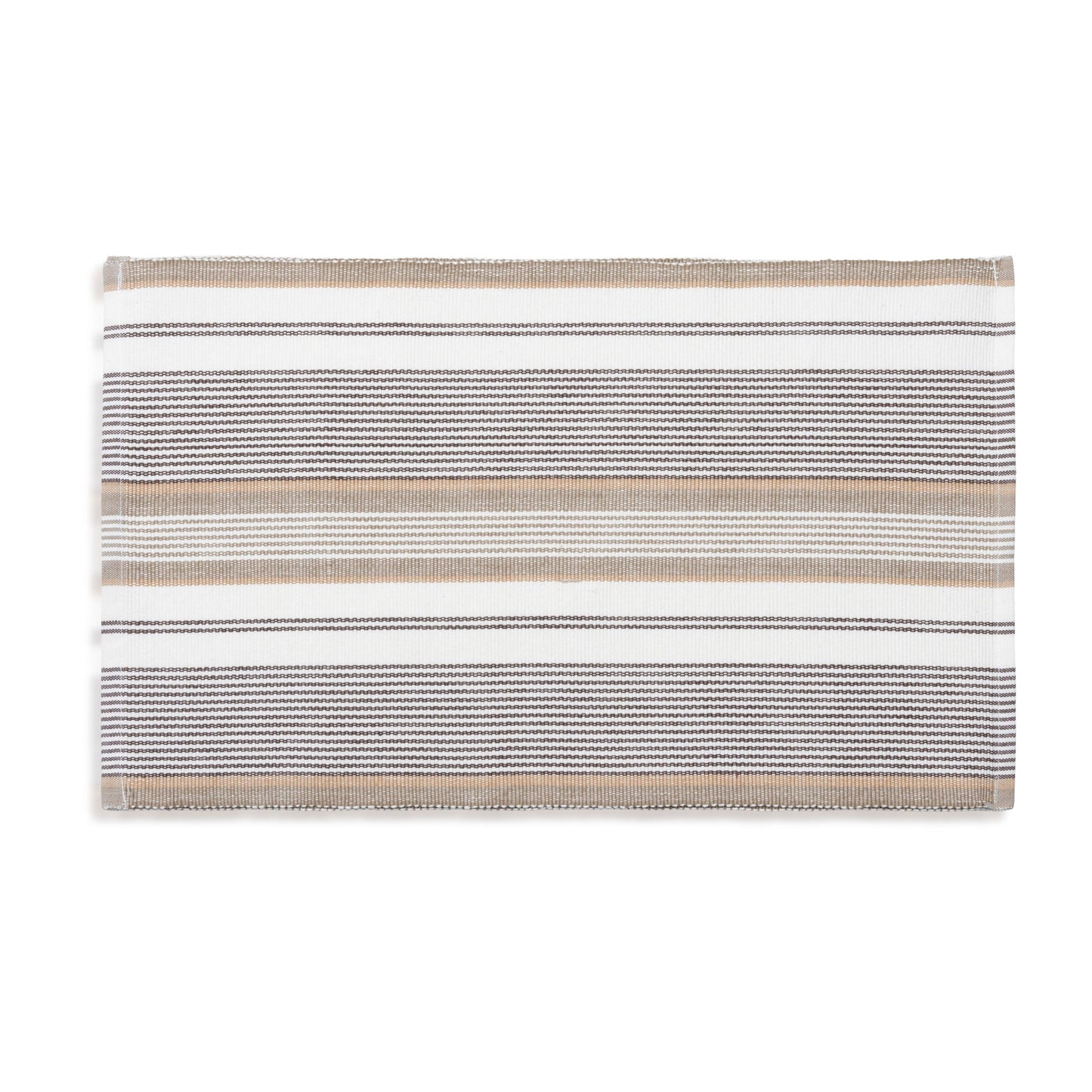 Tan Stripe Woven Dining Room Table Placemat