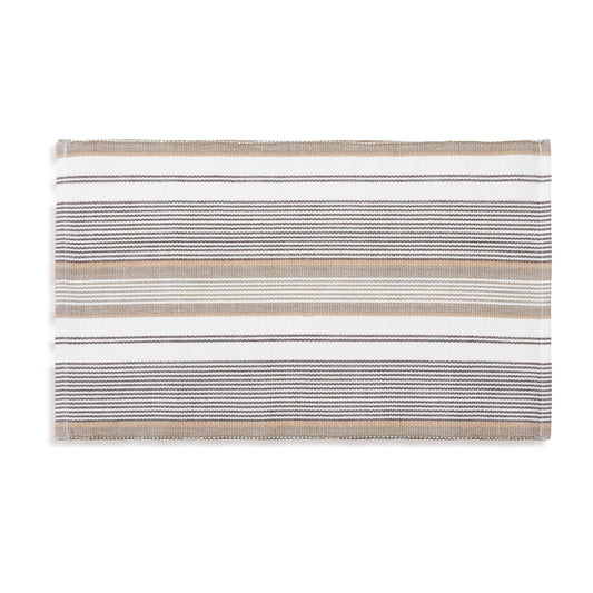 Tan Stripe Woven Dining Room Table Placemat