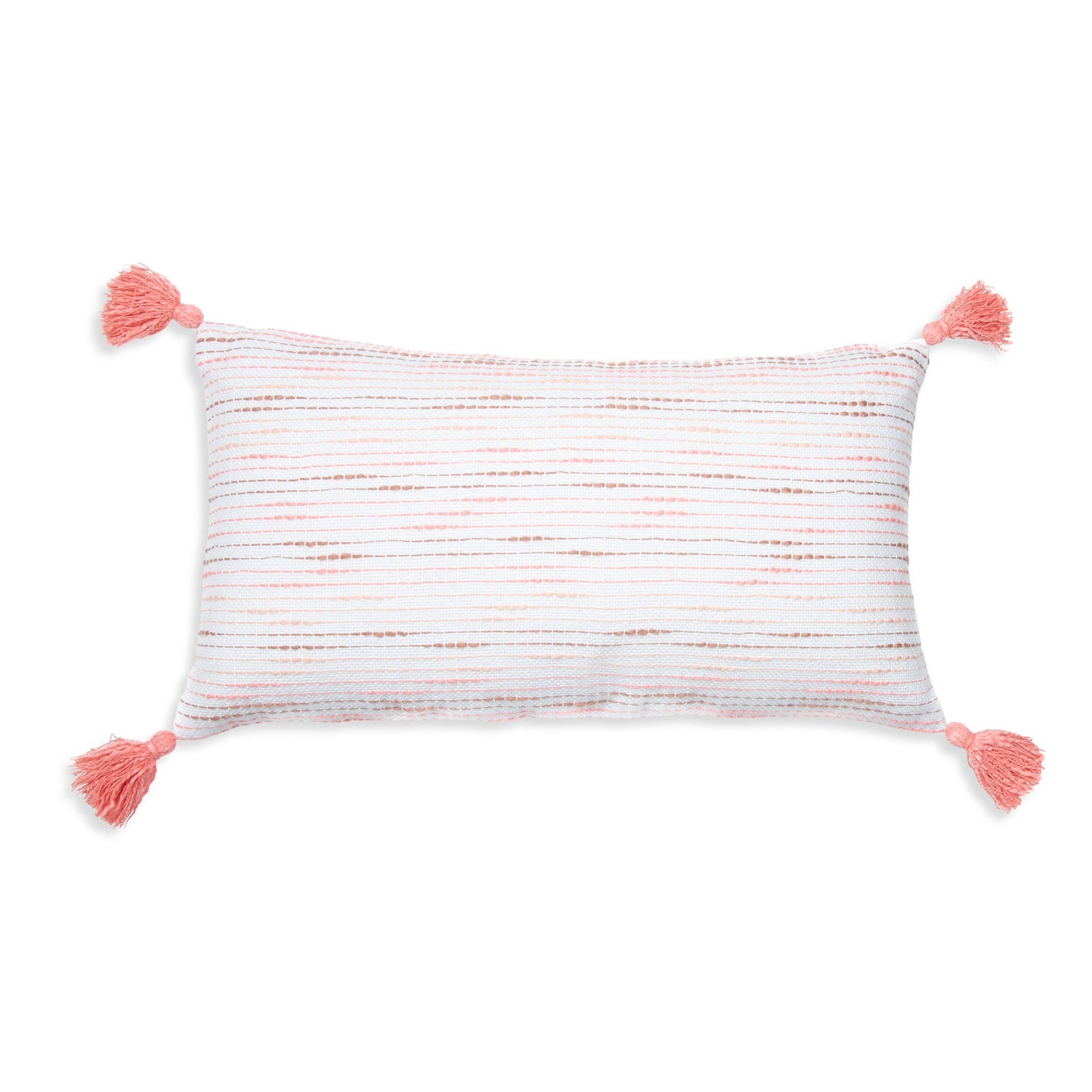 Zahara 12X22" Handwoven Striped Indoor/Outdoor Throw Pillow