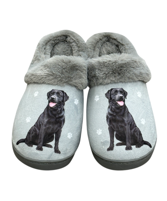 Labrador Black, Snuggs slippers E&S Pets