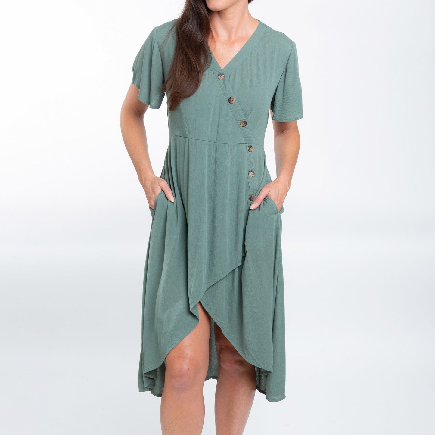 Ayanna V-Neck Short Sleeve Dress