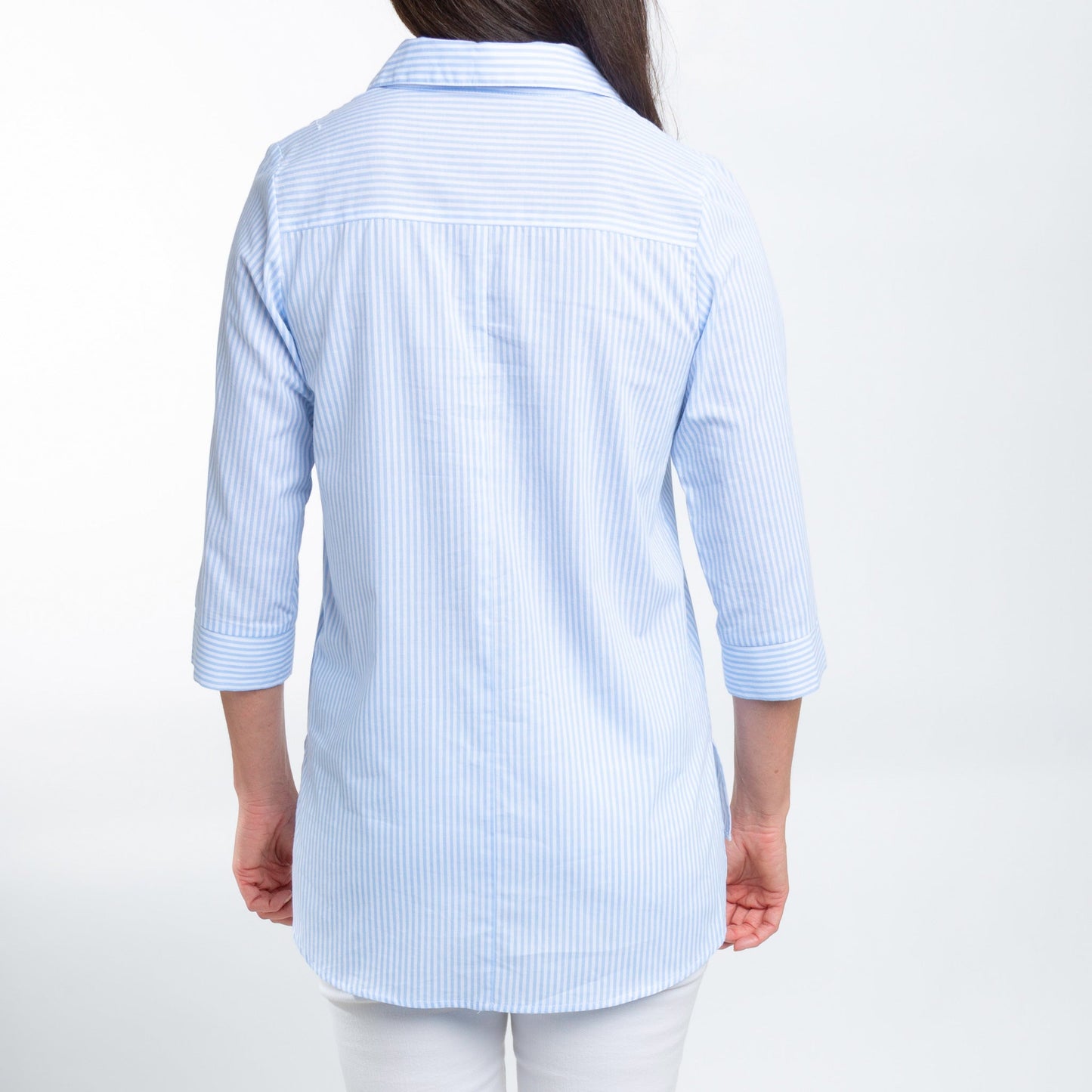Lakelyn 3/4 Cuff Sleeve Collared Cotton Blouse