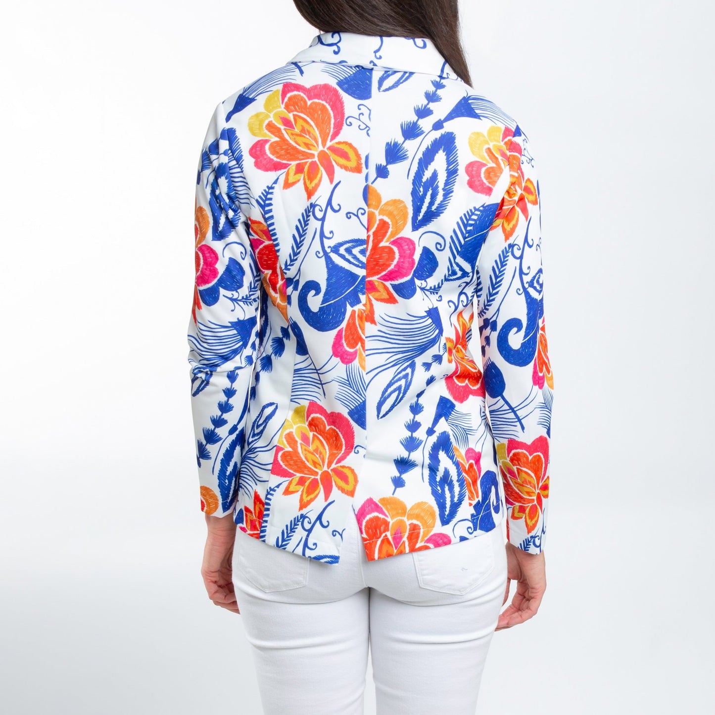 Gemma Stretch Long Sleeve Floral Blazer