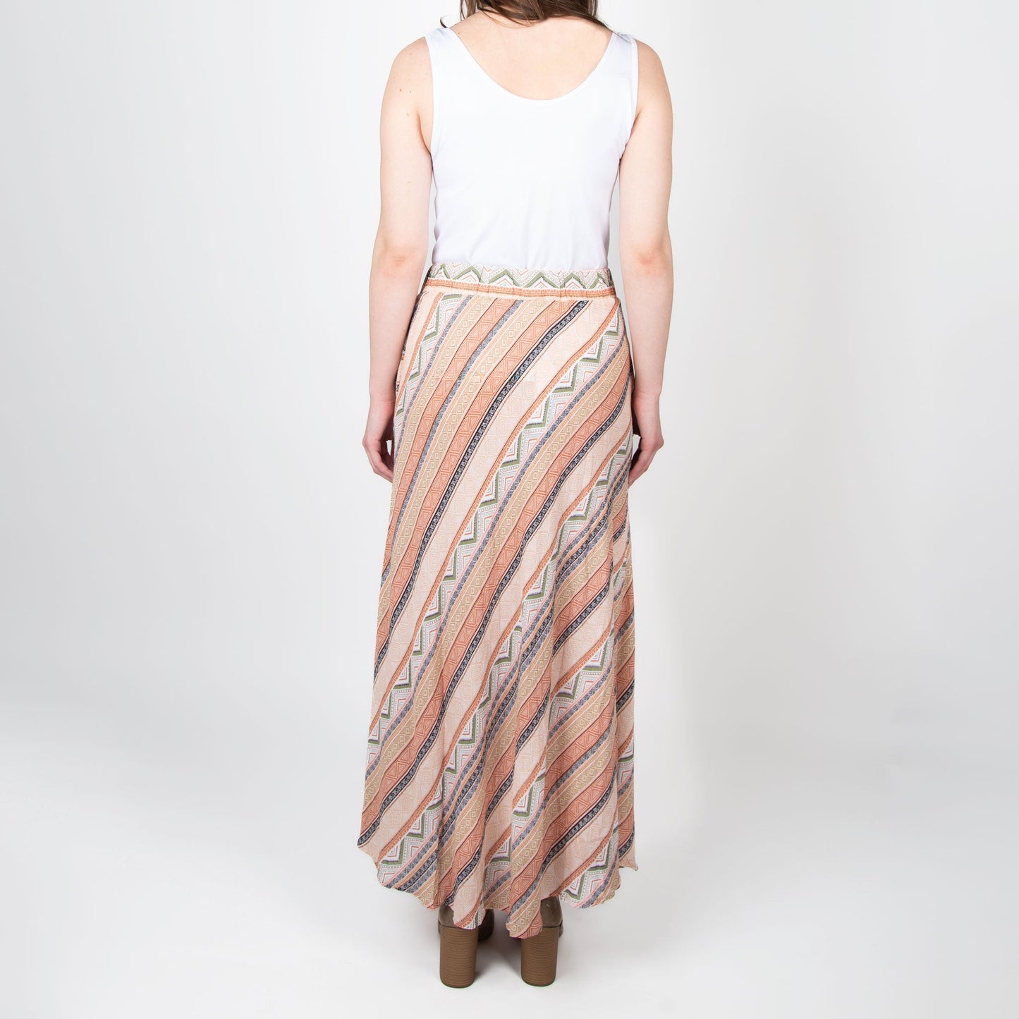 Halle Patterned Maxi Skirt with Pockets