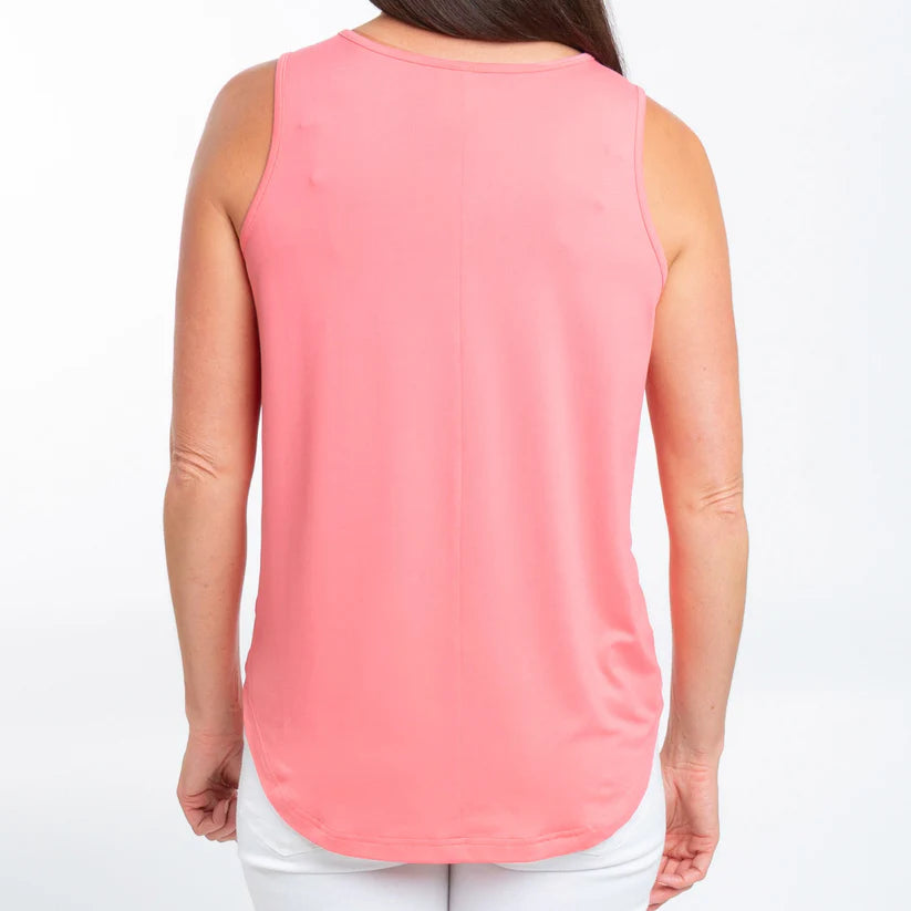 Tobi Henley Coral Tank by Elsie & Zoey