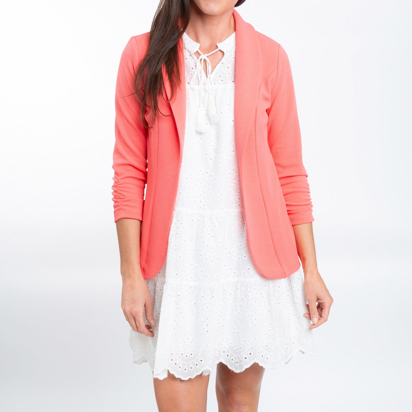 Calla Sleeveless Panel Eyelet Baby Doll  Dress