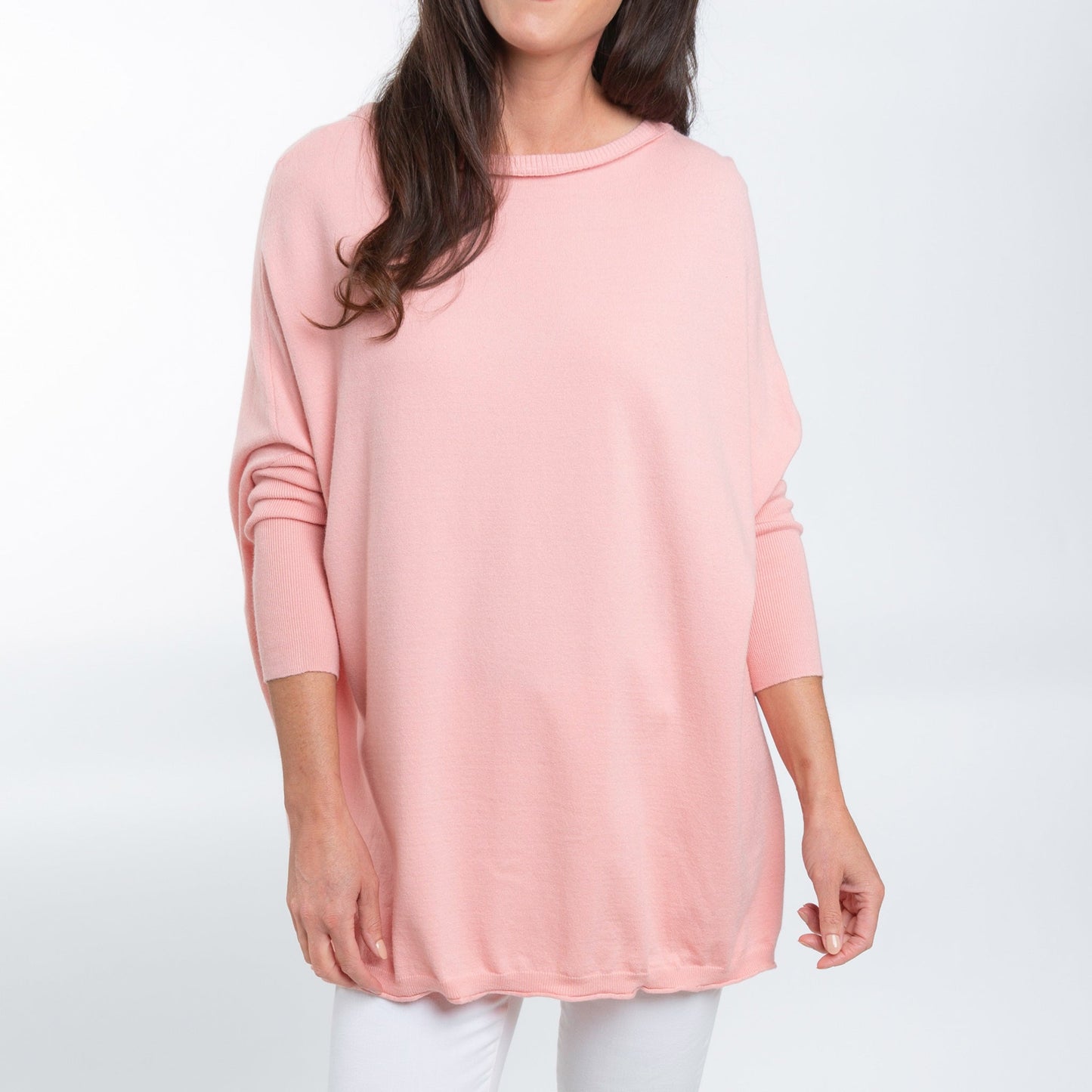 Halsey Relaxed Lightweight Dolman Poncho Sweater