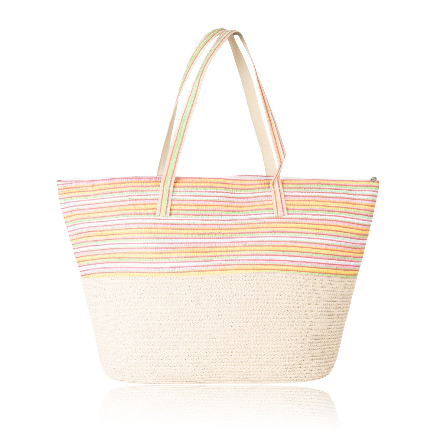Kaia Stripe Beach Tote Bag