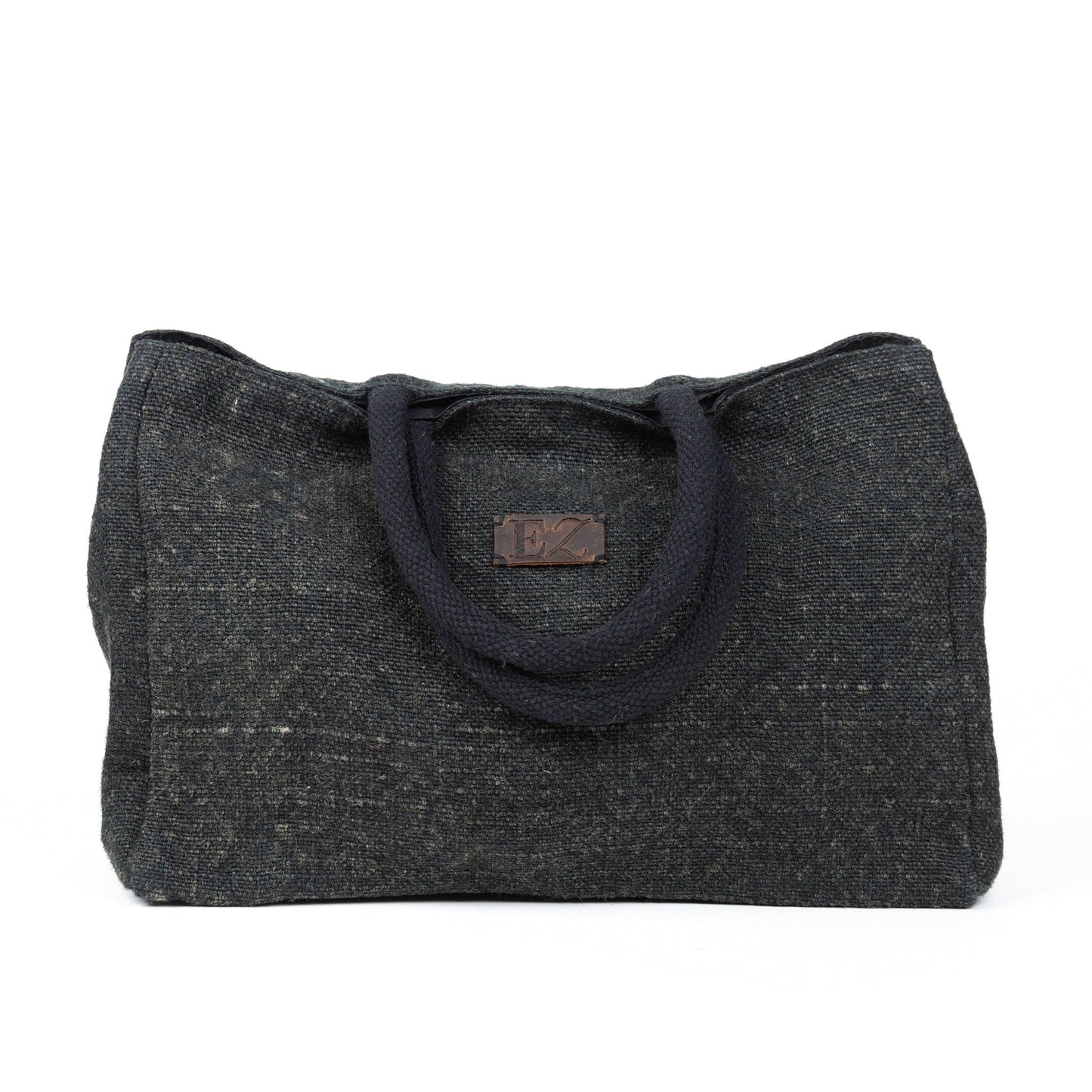 Inara Jute Handled Snap Closure Tote Bag Purse