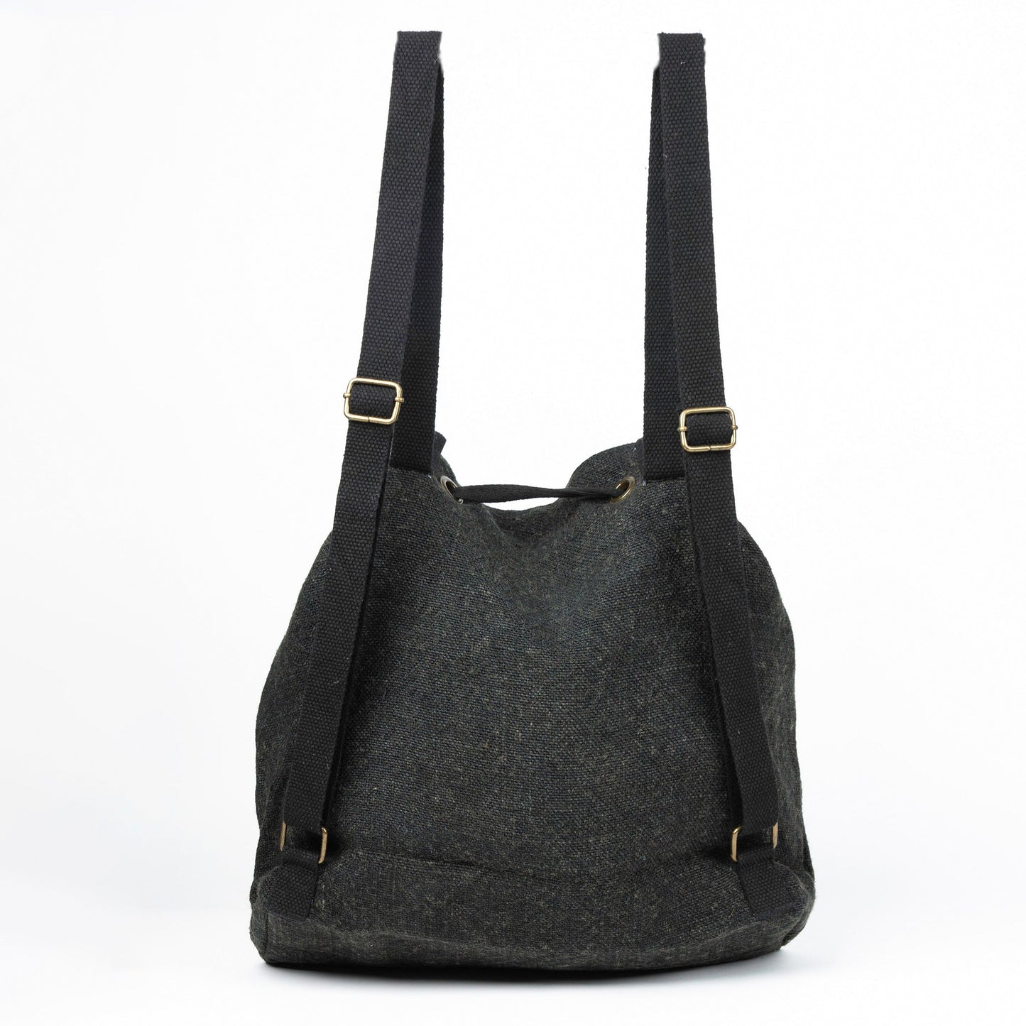Cailey Jute Adjustable Drawstring Closure Backpack Purse