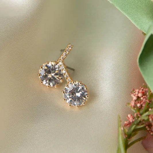 Pave Bar Cubic Zirconia Dazzler Drop Earrings by Howard's