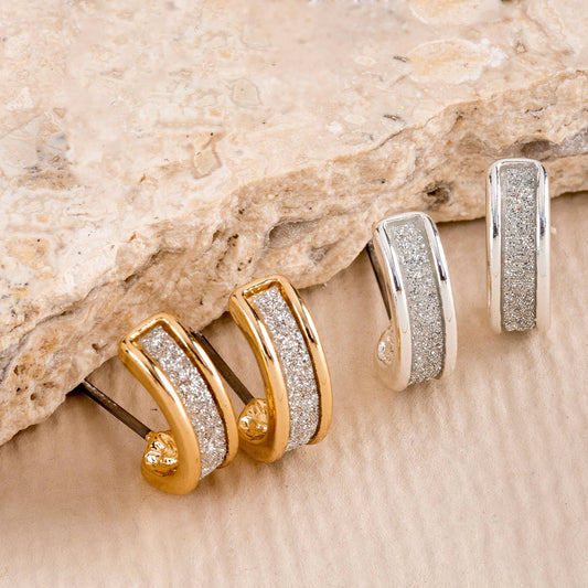 Glitter Hoop Ear Sense Hoop Earrings