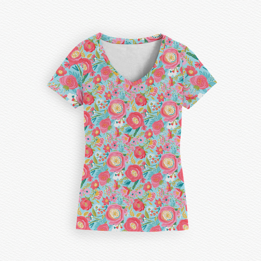 Girly Pop Mama V - Women's V-neck Top
