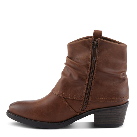 IDOLIZE- Camel Short Cowboy Boot by Patrizia