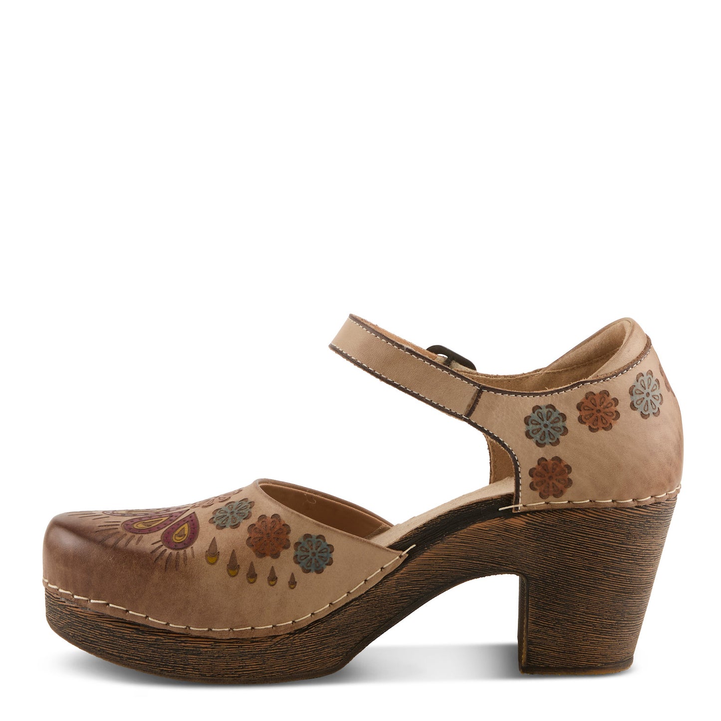 BRIDGITTE Multicolor Boho Chic Mary Jane by L`ARTISTE