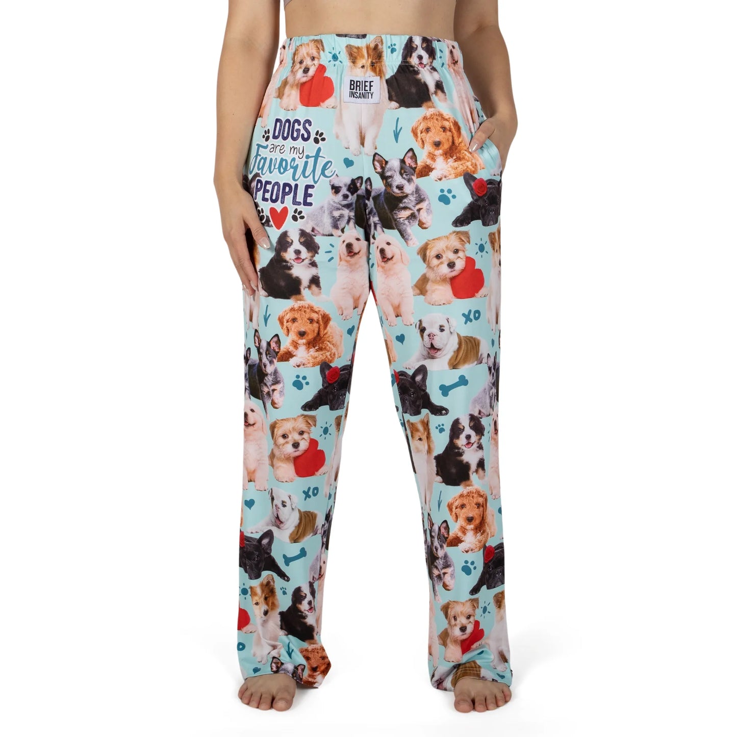 Dogs Are My Favorite People Lounge Pants Brief Insanity Pajama Pant