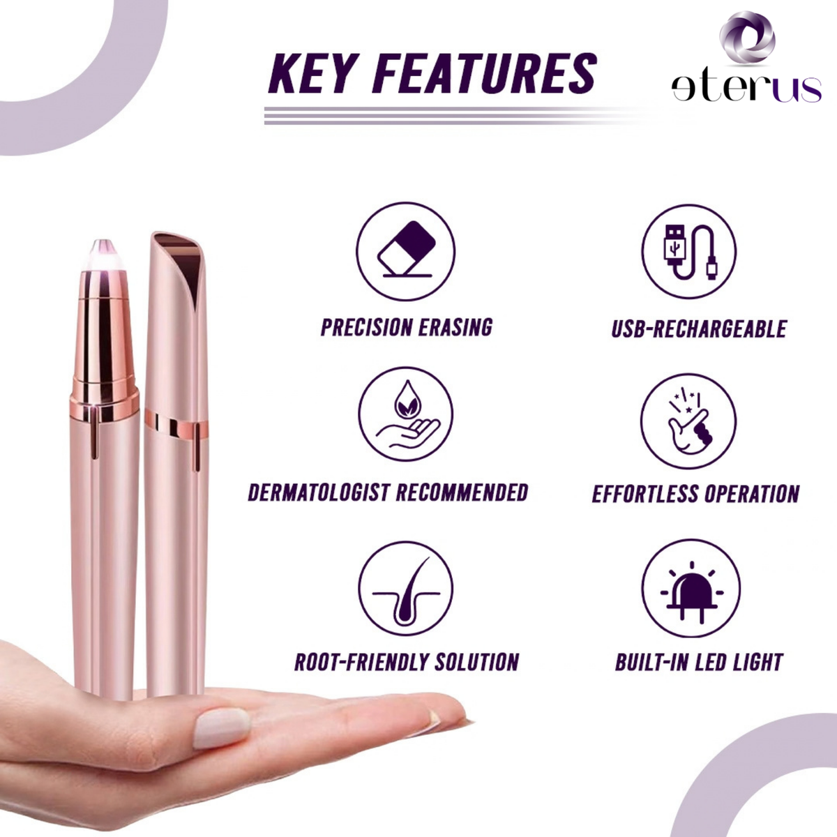 Rechargeable Eyebrow Hair Remover