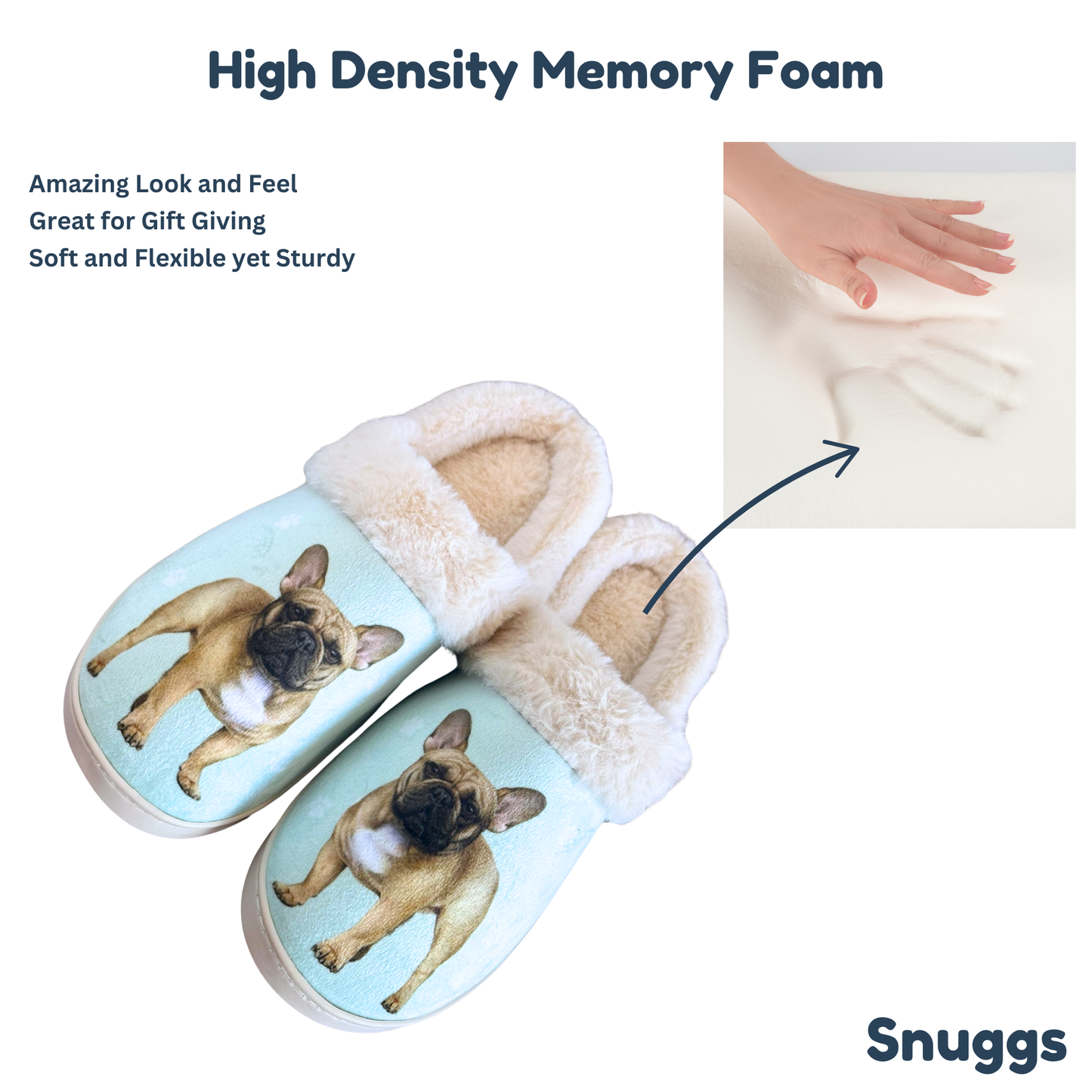 French Bulldog Snuggs Slipper - Comfy - Pet lovers