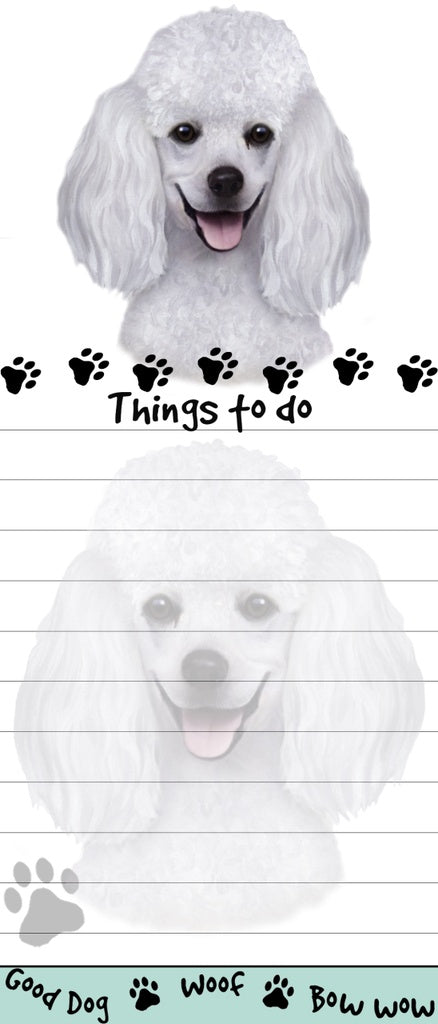 Dog Pet Magnetic List Things to Do Note Pad