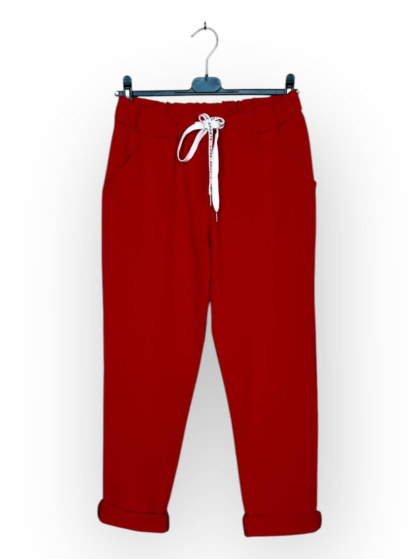 Cotton jogger pants with pockets Casual Made in Italy